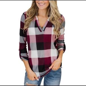 Plaid top